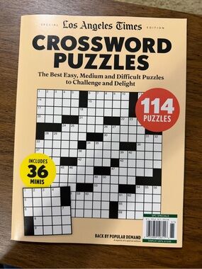Los Angeles Times Crossword Puzzles. NWT